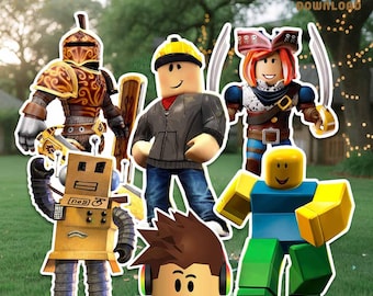 Video Game Birthday Party Cutout: Gamer Decor (24x36" PDF Digital Download)
