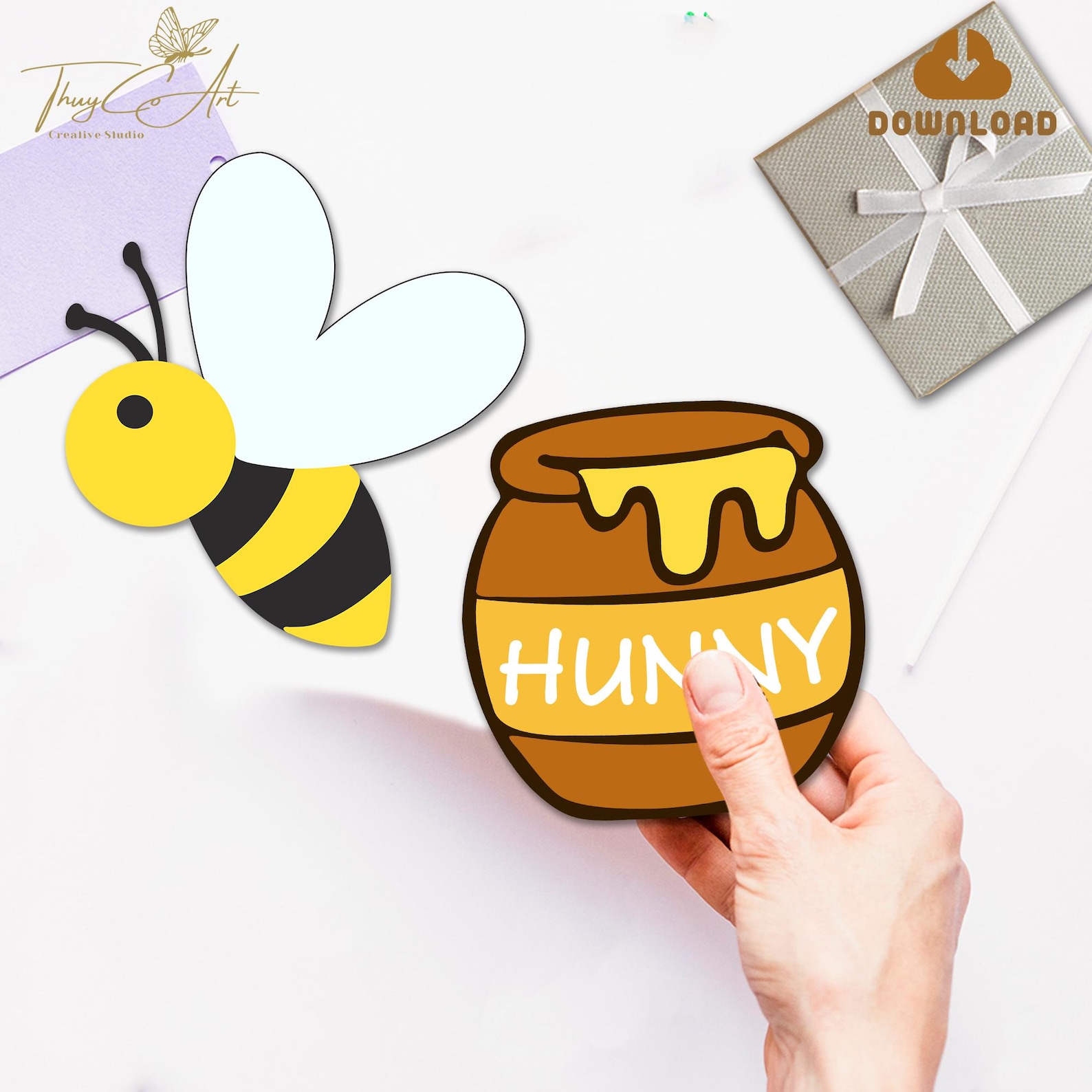 Winnie the Pooh Photo Booth Props: Birthday Party Decor (digital ...