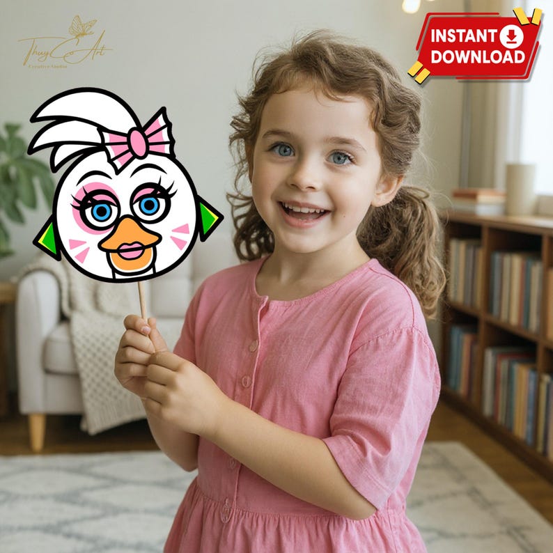 Five Nights at Freddy's Photo Booth Props, FNAF Birthday (instant ...