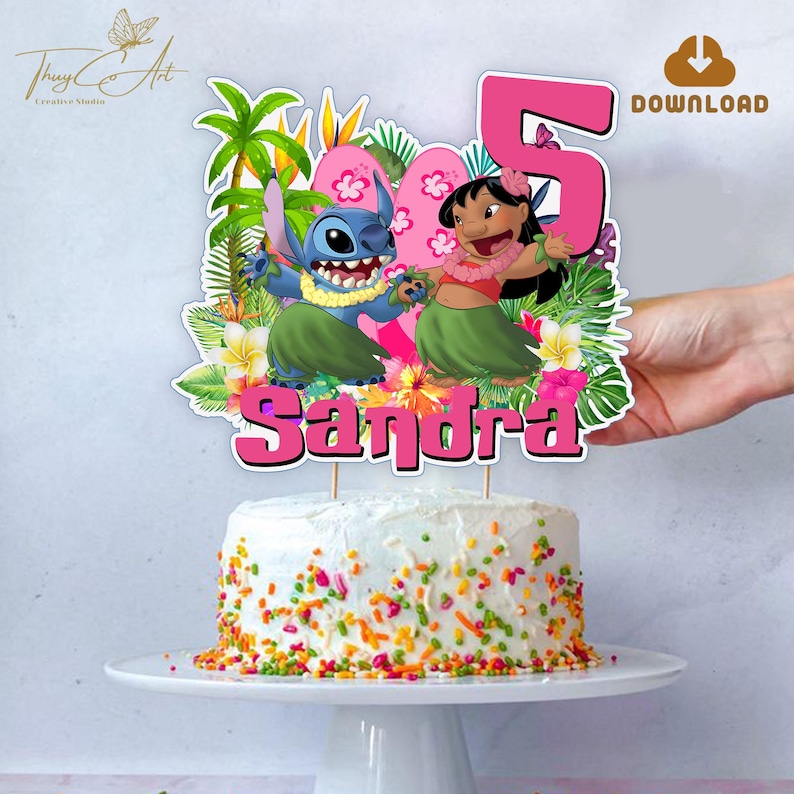 Lilo and Stitch Photo Props Instant Download, Printable Lilo Stitch Picture Frame, Stitch Birthday Decor, Stitch Lilo Birthday Party Theme