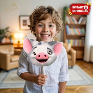 Moana Photo Props Printable, Moana Birthday Party Decoration for Girls, Ocean Theme Party Signs, DIY Instant Download File