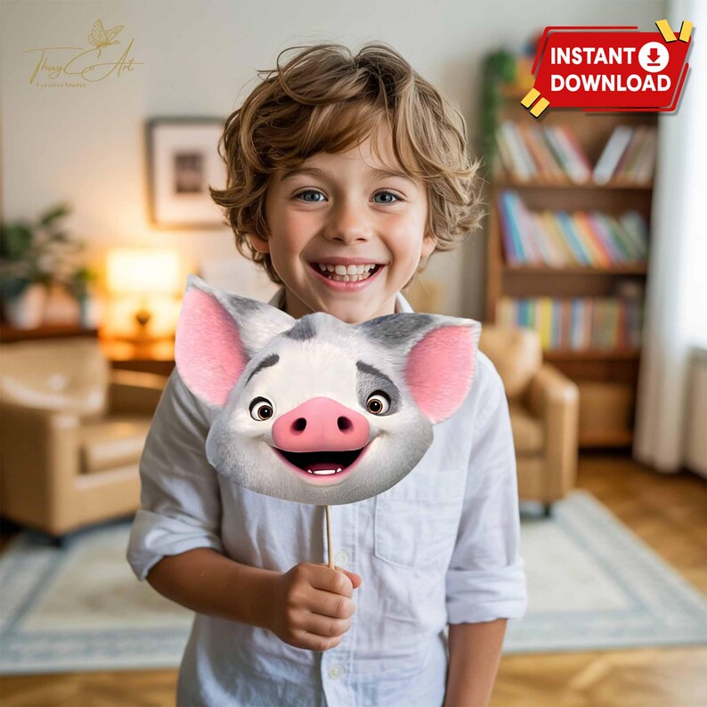 Moana Photo Props Printable, Moana Birthday Party Decoration for Girls, Ocean Theme Party Signs, DIY Instant Download File