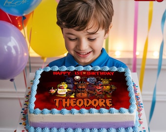 Personalized Five Nights at Freddy's Cake Topper (Digital Download)