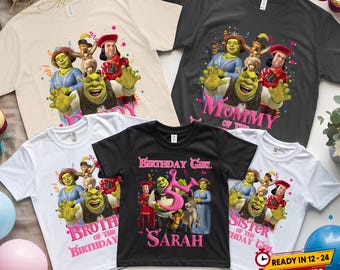 Maglietta di compleanno di Shrek PNG: trasferimento termoadesivo di meme divertente (download digitale)