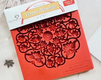 Mandala Silicone Mold – Resin, Clay, Candy, Chocolate (6.5" x 7")