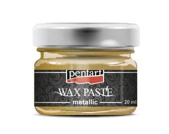 Pentart Gold Metallic Paste, Gilding Wax, Furniture Wax (20ml