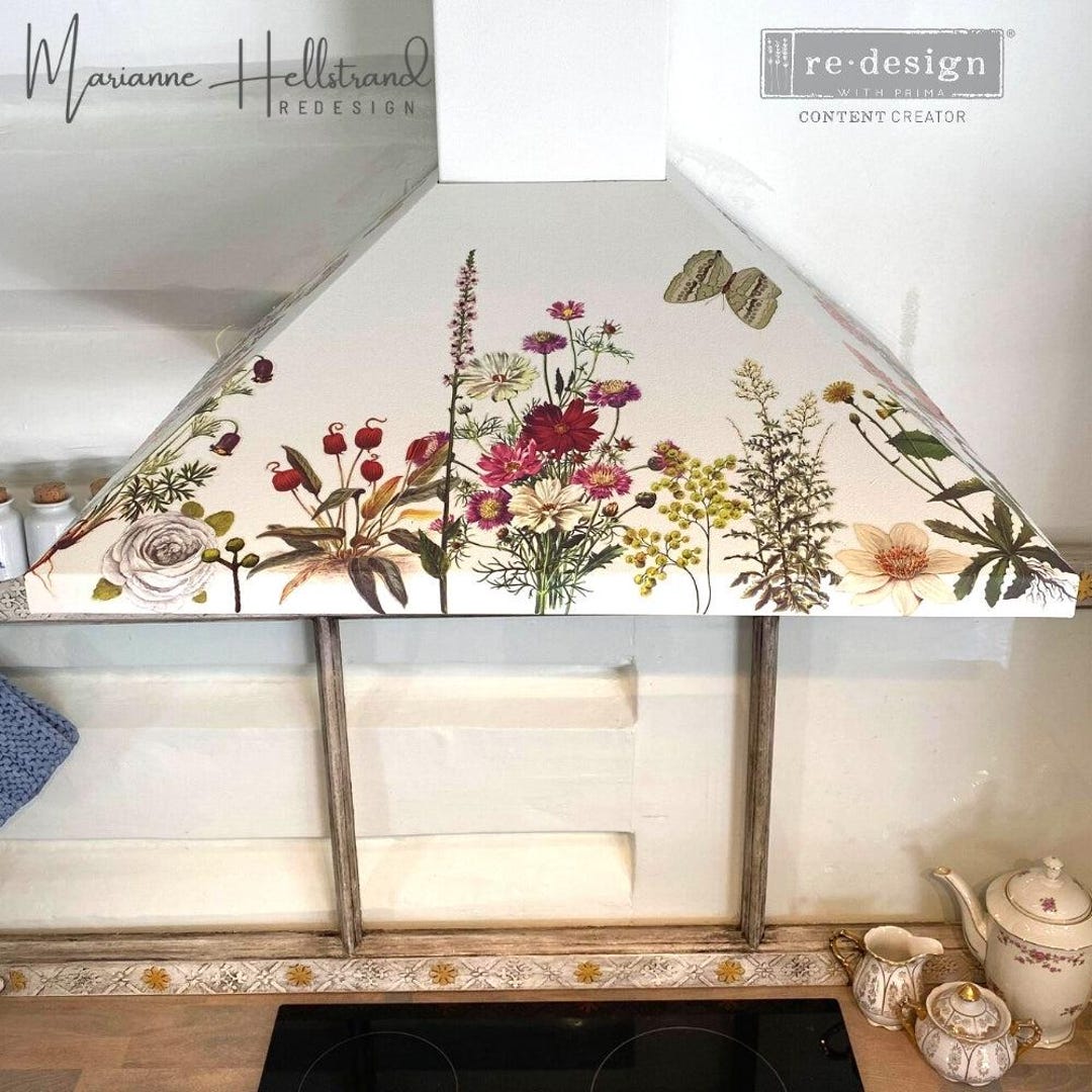 Re.design Decor Transfers - Floral Collection Transfer, Wall Flower ...