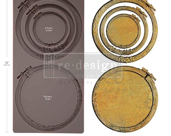 Artisan Frame, New! Artisan’s Frame Mould, Decor Moulds, Embroidery Hoop Mould, Frame Moulds