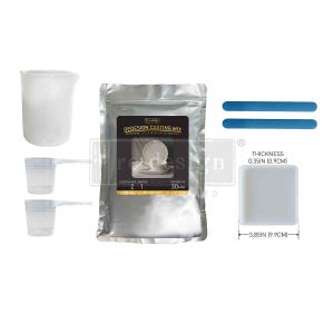 Kit de mezcla para moldear: fabricación de marcos, moldes para posavasos, manualidades.