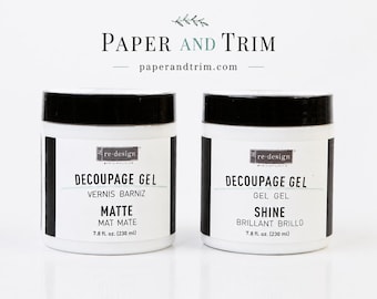 Decoupage Gel, ReDesign with Prima Decoupage Gel, Gloss or Matte Finish, Decoupage Sealer