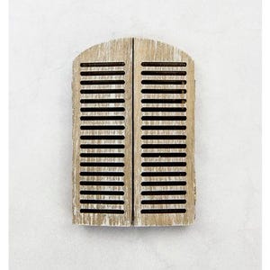 Window, Memory Hardware – Wood Shutters, Parisian Arch, Shutters, Window Display, Vignette Ideas, Wood Window