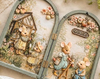 Tiny Gardeners, Homegrown Collection Decor Moulds, Tiny Gardeners, Prima Moulds, Cottage Core