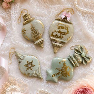 New! Winter Luxe Blanks Mould, Decor Moulds, Winter Luxe Blanks, Holiday Ornament Mould, DIY Ornaments, Prima Moulds afbeelding 3