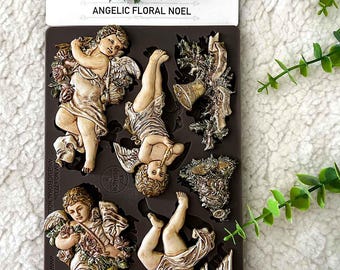 Angelic Floral Noel Mould, Decor Moulds® - Angelic Angel Mold, Holiday Moulds