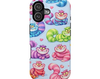 Cheshire Cat Pattern Phone Case | Magnetic Impact-Resistant Case