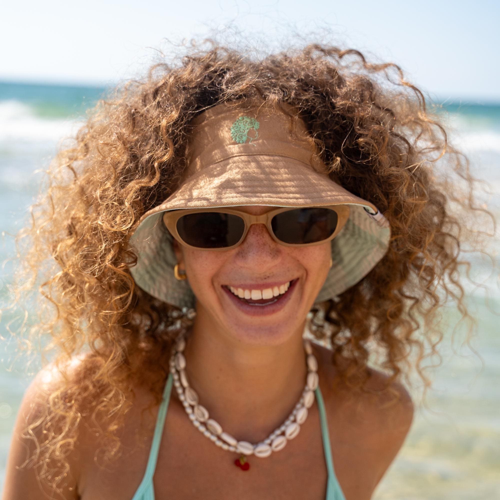 Curly Hair Sun Hat