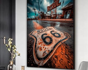 Road art print, Cool road wall art, Road canvas print, Road wall decor, Ready to hang home wall decor framed or unframed canvas