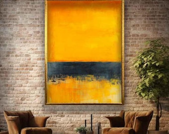 Mark rothko Yellow painting, Yellow mark rothko painting, Mark rothko wall art, Mark rothko art print, Mark rothko wall decor, Rothko canvas