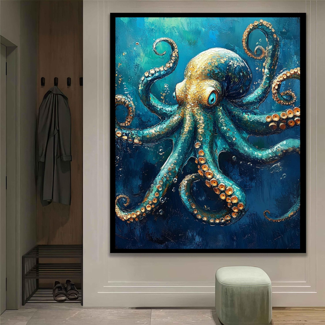octopus-art-print-octopus-canvas-art-octopus-wall-art-blue-octopus