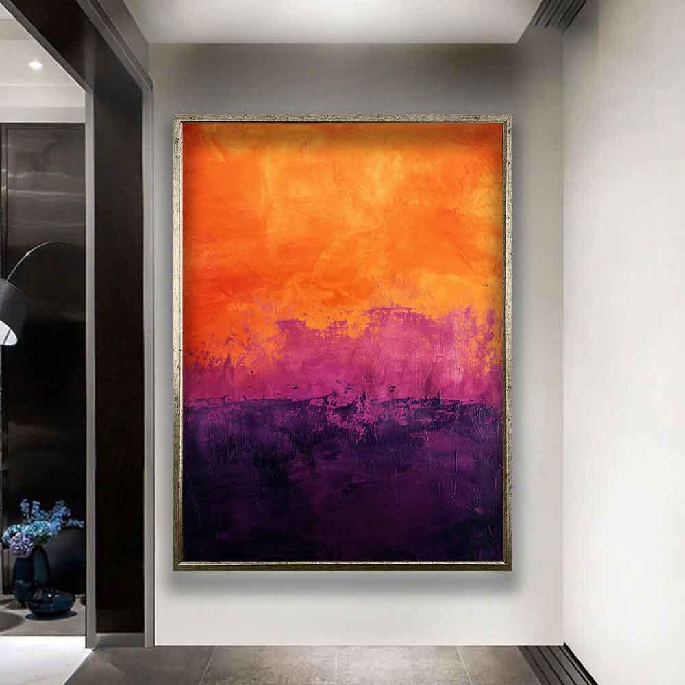 Mark rothko canvas print, Orange mark rothko painting, Purple mark rothko home decor, Framed mark rothko canvas, Mark rothko wall decor