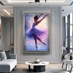 Posing ballerina canvas, Elegant ballerina digital print, Ballerina home decor, Ballerina art, Elegant woman print, Woman art, Woman canvas