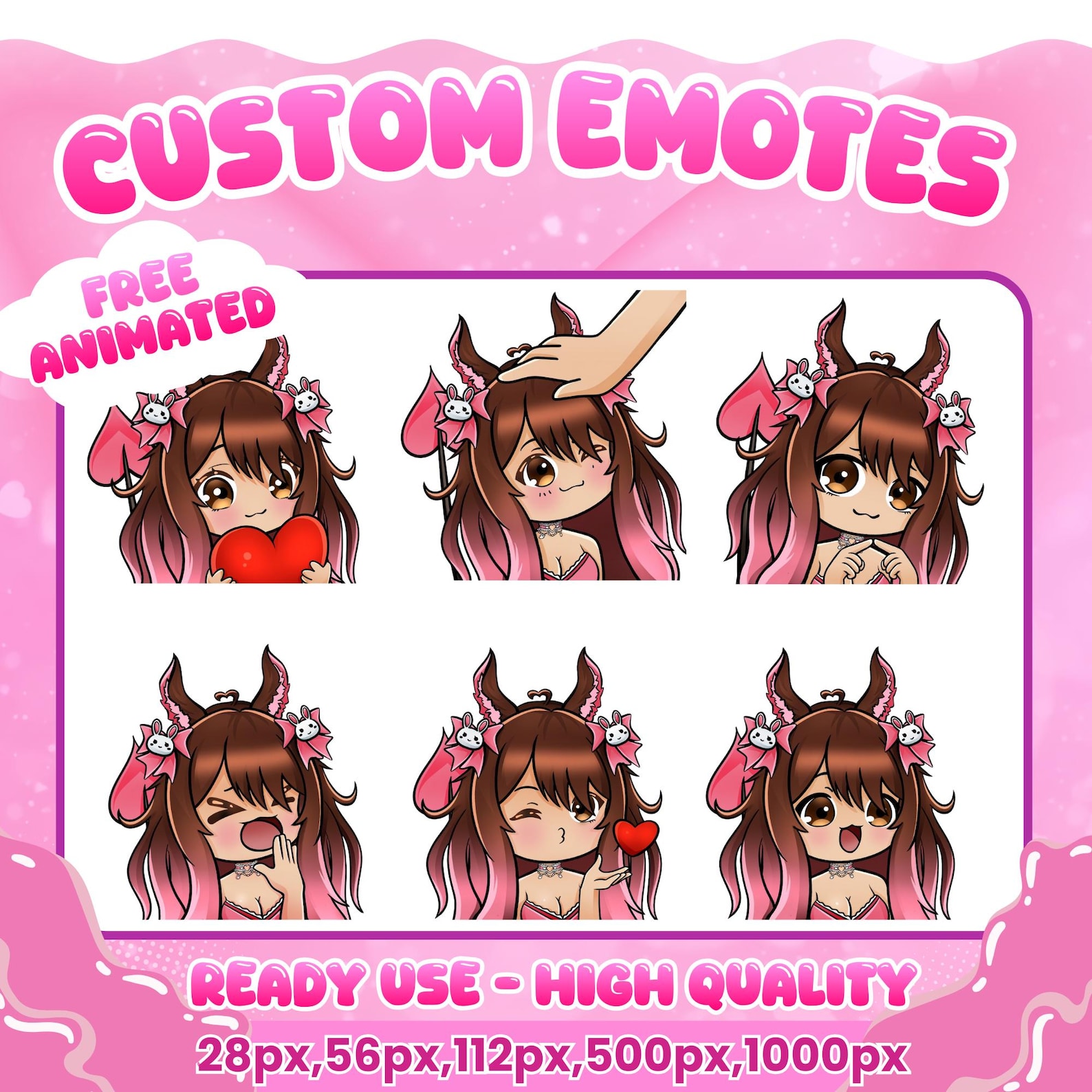 Spring Emotes Custom Twitch Emotes | Animated Emotes | Twitch Emote for Streamer ...
