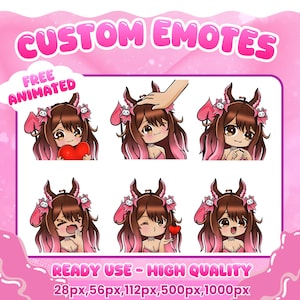 Benutzerdefinierte Twitch Emotes | Animierte Emotes | Twitch Emote für Streamer | YCH | Tier Emotes | Sticker Emote | Twitch Emotes | Frühling Emotes
