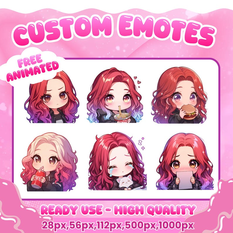 Spring Emotes Custom Twitch Emotes | Animated Emotes | Twitch Emote for Streamer ...