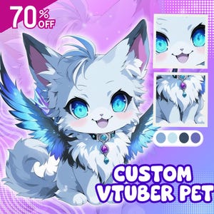 Custom Animal Vtuber Pet Mascot: L2D Model for Streaming