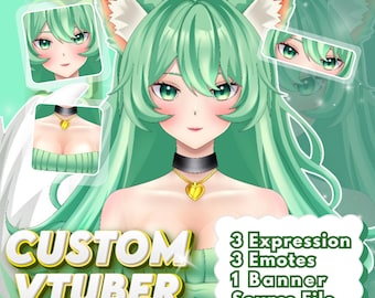 Custom Vtuber Model | Live2D Commission & Rigging