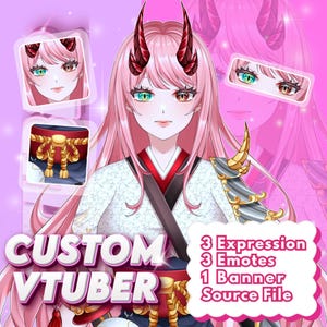Anpassad Anime VTuber-modell: Live2D-beställning med rigg