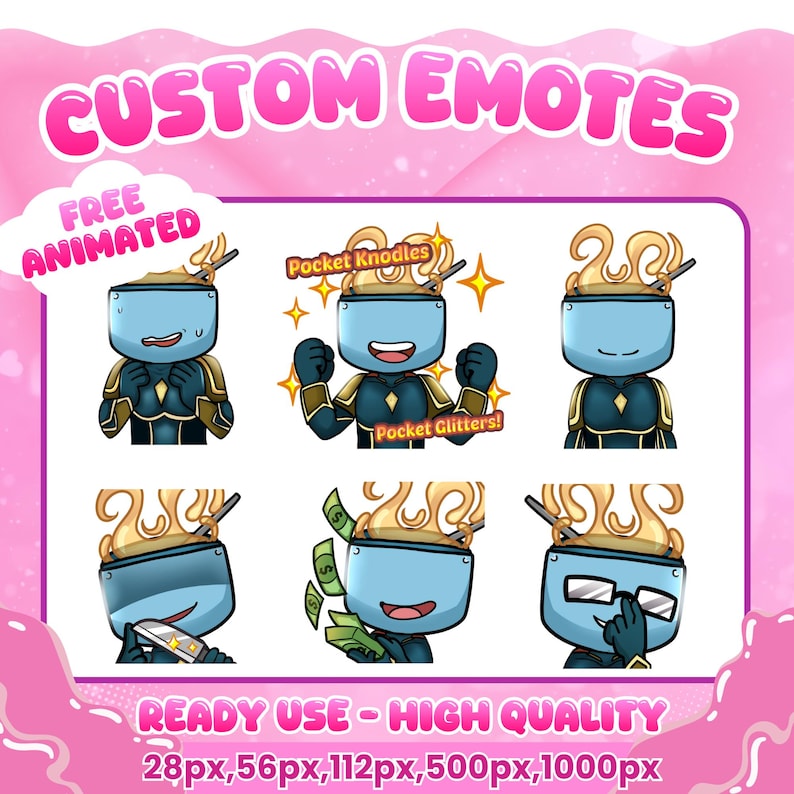 Spring Emotes Custom Twitch Emotes | Animated Emotes | Twitch Emote for Streamer ...