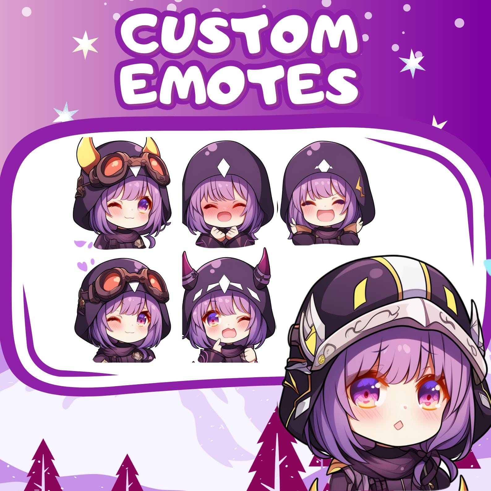 Custom Twitch Emotes Animated Emotes Twitch Emote for Streamer YCH ...