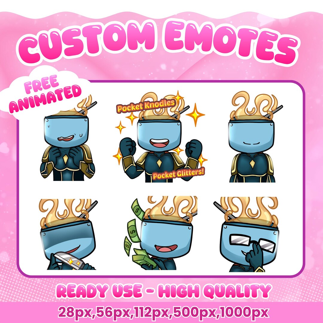 Custom Emotes, Emojis, Sub Emotes für Twitch, Youtube, Disocrd oder ...