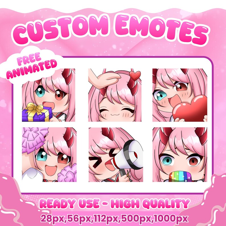 Spring Emotes Custom Twitch Emotes | Animated Emotes | Twitch Emote for Streamer ...