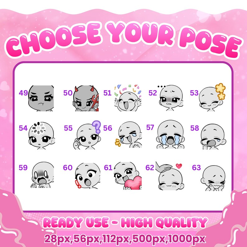 Spring Emotes Custom Twitch Emotes | Animated Emotes | Twitch Emote for Streamer ...
