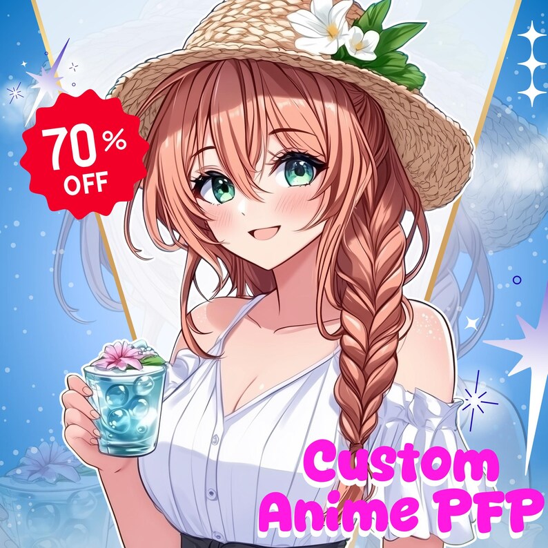Custom Anime Profile Picture, PFP Commission for Twitch, PFP, PFP Anime ...