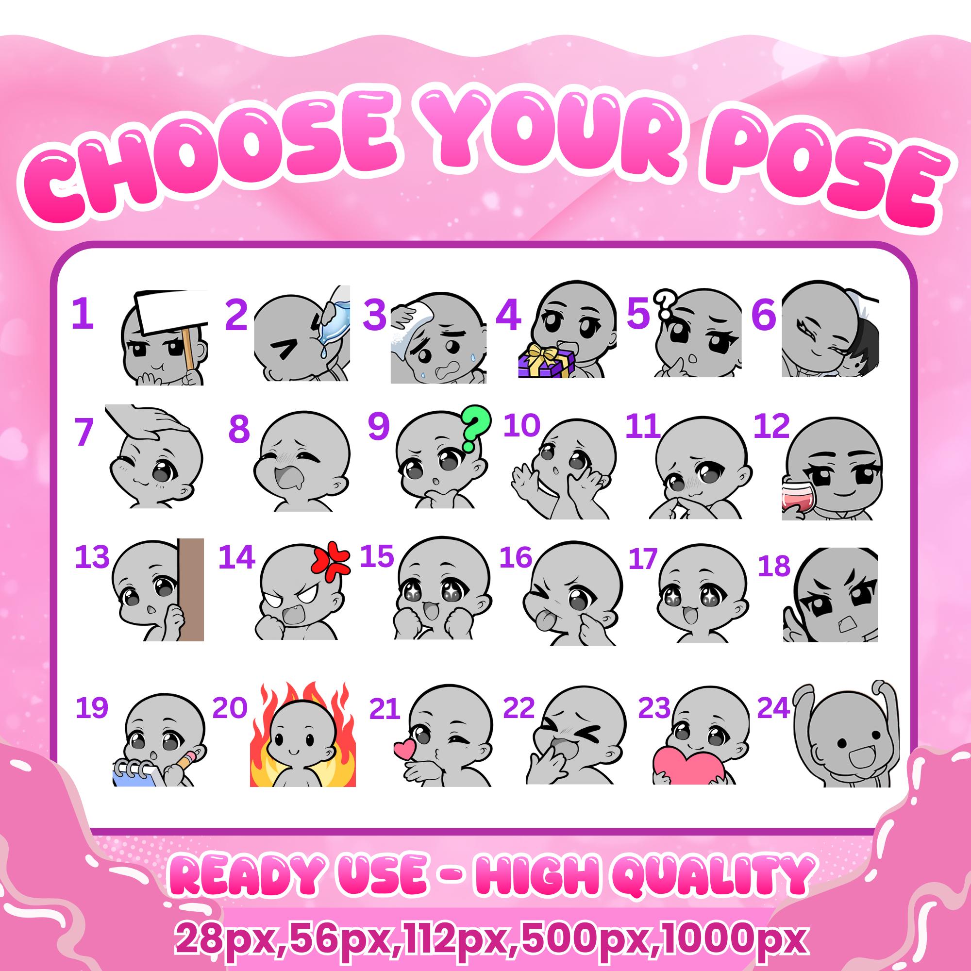 Spring Emotes Custom Twitch Emotes | Animated Emotes | Twitch Emote for Streamer ...