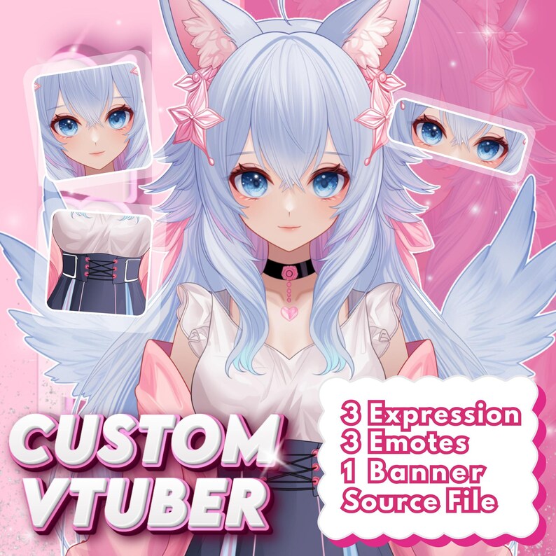 Custom Anime Vtuber Model | Live2d Commission - Etsy
