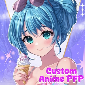Custom Anime Character Commission | Drawing Anime | Original Anime Art | Fanart | Personalised Gift | Digital Art | Pfp icon | Avatar