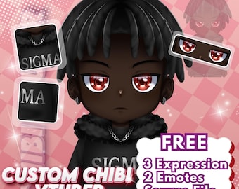 Custom Chibi VTuber Model Commission | Anime VTuber Avatar | Live2D Ready Model for Streaming