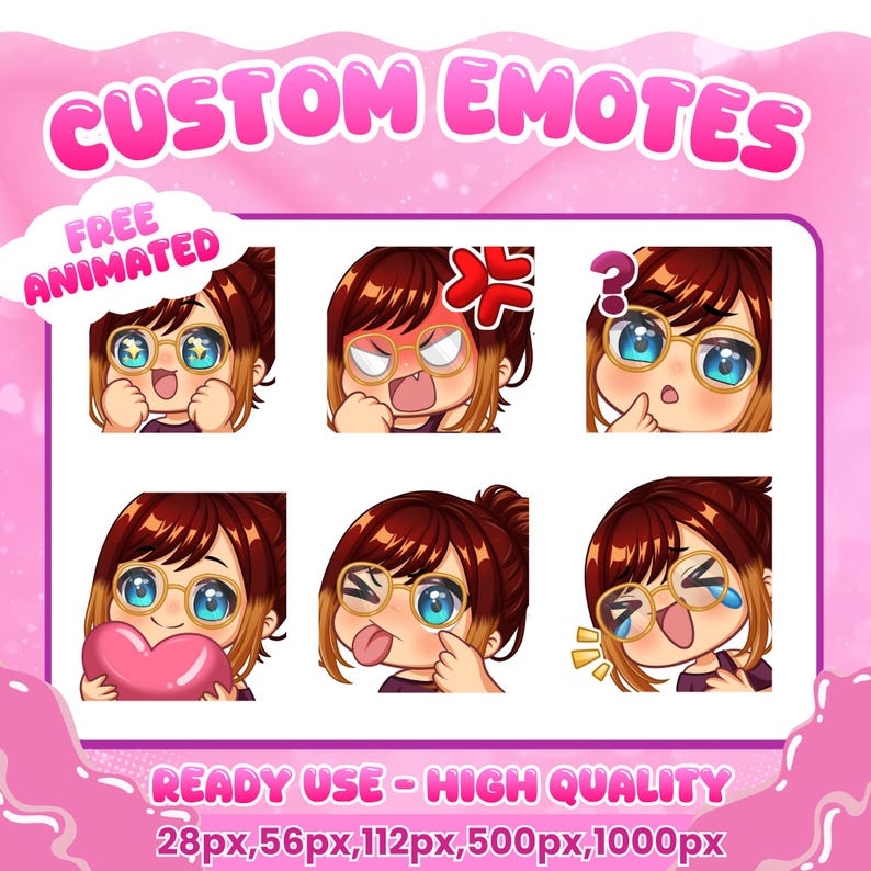 Spring Emotes Custom Twitch Emotes | Animated Emotes | Twitch Emote for Streamer ...