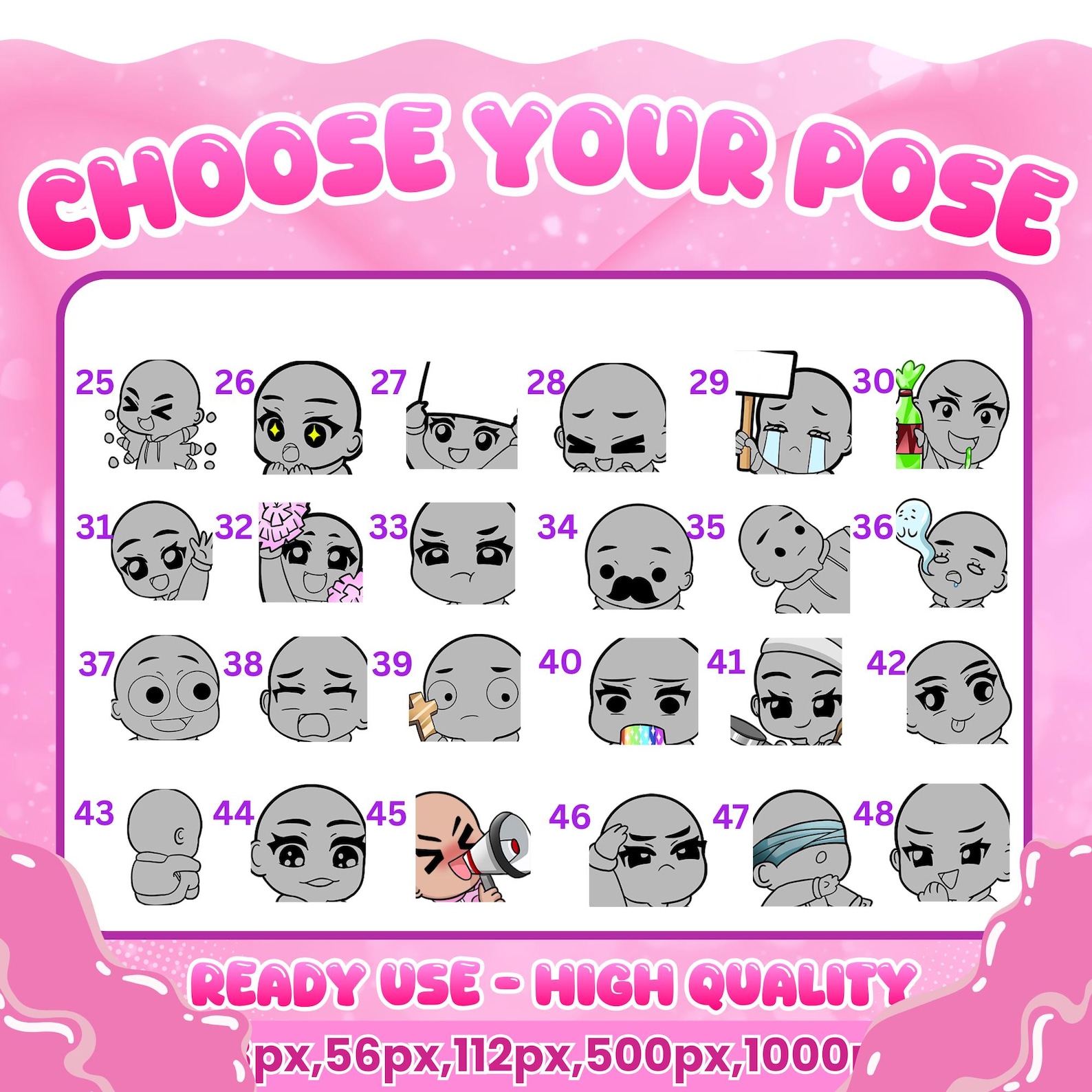 Spring Emotes Custom Twitch Emotes | Animated Emotes | Twitch Emote for Streamer ...