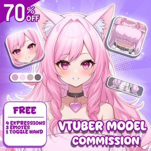 Custom VTuber Model Live2D Commission | Anime Art | Vtuber Assets | Vtuber Model | PNGTuber | Vtuber Male & Female | Vtuber Model Commission