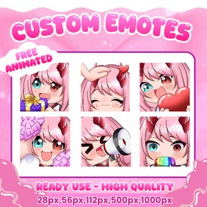 Custom Twitch Emotes for Streamer | Twitch and Discord Emotes | Cute Custom Emotes | Streamer Emote Pack