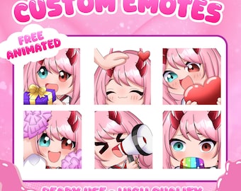 Custom Twitch Emotes for Streamer | Twitch and Discord Emotes | Cute Custom Emotes | Streamer Emote Pack