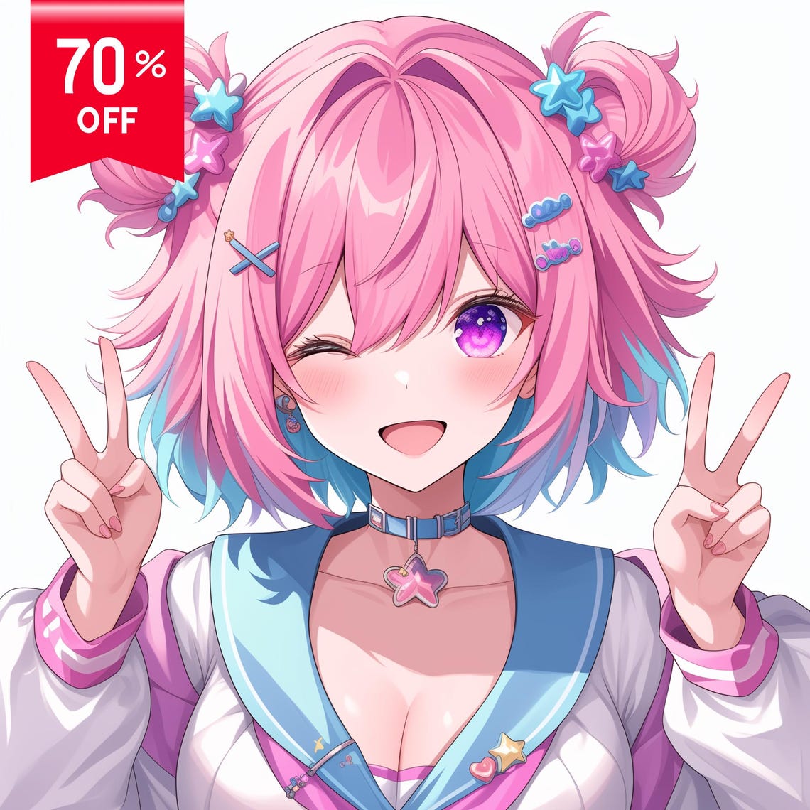 CUSTOM PFP PFP Chibi Social Media Profile Picture Art for Twitch ...