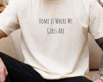 Girl Dad Club Shirt, Pregnancy Announcement Shirt,  Baby Reveal Tee, Daddy of Girls, Step Dad Tshirt,  Minimalist Girl dad Tee, Dad to be