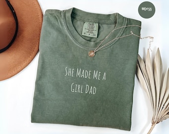 Girl Dad Shirt Comfort Colors®, Fathers Day Gifts from Daughter, Dad of Girls Tee, New Dad Gift, Matching Dad & Daughter,  New Dad Shirt