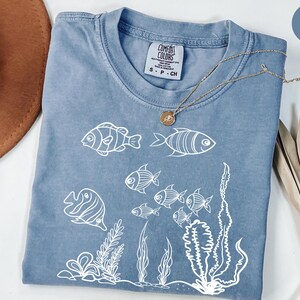 Ocean Animals Shirt,Sea Animals Tshirt,Summer Shirt,Gift For Women,Beach Shirt,Summer Women Shirt,Aesthetic Shirt,Sealife,Ocean Unisex shirt